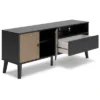 59" Charlang TV Stand For TVs Up To 63" Black/Gray/Beige - Signature Design By Ashley