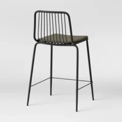 Set Of 2 Sodra Rounded Seat Wire Counter Height Barstool Black - Threshold™ -Furniture Specialty Store GUEST 6b7f294e b01b 43f7 ab3c d0ae1779d18d