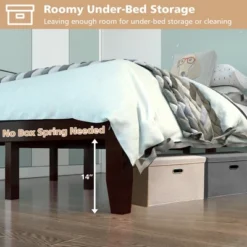 Costway Full Size Wood Bed Frame & Memory 8'' Foam Mattress Set CertiPUR-US Certified -Furniture Specialty Store GUEST 6c2ff9c3 80e8 4f16 9b20 a96246845a2f