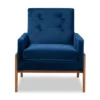 Perris Mid-Century Modern Velvet Fabric Upholstered Wood Lounge Chair - Baxton Studio -Furniture Specialty Store GUEST 6d22f0d7 e9a6 4d89 9ece 61283df40fec