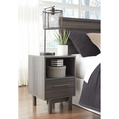 Brymont Nightstand Black/Gray - Signature Design By Ashley 3 Brymont Nightstand Black/Gray - Signature Design By Ashley