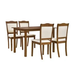 5-Piece Wood Dining Table Set With Upholstered Chairs-ModernLuxe -Furniture Specialty Store GUEST 6d9d64ca 7c62 44c1 808a f44f74923576