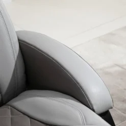 HOMCOM PU Recliner Reading Armchair With Footrest, Headrest And Round Steel/Wood Base For Living Room Or Office, Gray 12 HOMCOM PU Recliner Reading Armchair With Footrest, Headrest And Round Steel/Wood Base For Living Room Or Office, Gray -Furniture Specialty Store GUEST 6edcc6e4 b7b0 43ef b034 47fb015e97c8