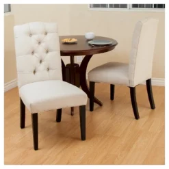 Set Of 2 Berlin Tufted Fabric Dining Chair Natural - Christopher Knight Home -Furniture Specialty Store GUEST 6f1fa228 7f45 4528 94b3 435634eb0722