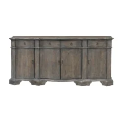 Gio 4 Door 4 Drawer Credenza Brown - Treasure Trove Accents