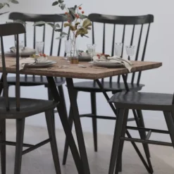 Merrick Lane Rectangular Dining Table - Wood Finish Kitchen Table With Retro Hairpin Legs -Furniture Specialty Store GUEST 7004eeae 3c7c 4c11 a2f2 3d24599d4fad