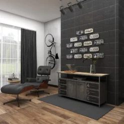 Industrial Wood Buffet Gray - Olivia & May -Furniture Specialty Store GUEST 700761ff 3b61 4b93 943d 612566f8ced2