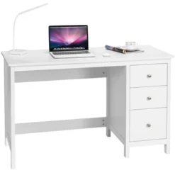 Computer Desk Study Writing Desk Home Office Workstation With 3 Drawers WhiteBlack -Furniture Specialty Store GUEST 704910d8 0975 4635 8726 5a8b3991e187
