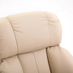 HOMCOM Recliner With Ottoman Footrest, Recliner Chair With Vibration Massage, Faux Leather And Swivel Wood Base For Living Room And Bedroom -Furniture Specialty Store GUEST 70606883 c511 4e98 95a6 4dc173a900d3