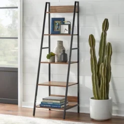 3pc Denton Ladder Desk And Shelf Walnut/Black - Buylateral -Furniture Specialty Store GUEST 70d65bcd 4bee 443e 8fc9 e10407cdd366
