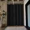 Room Dividers Now Tension Rod Curtain Room Divider Kit - XX-Large A, 8ft Tall X 10ft - 12ft 6in Wide, Midnight Black (With Curtains) -Furniture Specialty Store GUEST 7122bce1 0be4 4625 8d47 4298428d72c5