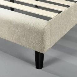 Full Athena Wingback Platform Bed Frame Light Beige - Zinus -Furniture Specialty Store GUEST 71331630 3212 47f9 adac 8dae9411809d