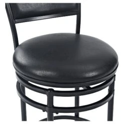 Rachel Swivel Barstool Black With Cushion - Crosley -Furniture Specialty Store GUEST 71b23530 3f92 4d61 b222 f3857176d3dd