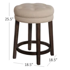 Krauss Backless Counter Height Barstool - Linen - Hillsdale Furniture