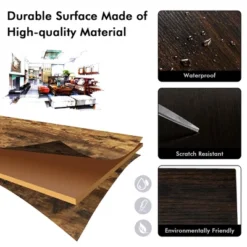 Costway Industrial Kitchen Baker's Rack Microwave Stand Utility Home Shelf W/ 6 Hooks -Furniture Specialty Store GUEST 74c3e584 3ea9 4137 b8cb a39a590c8e4a