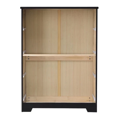 Better Home Products Isabela Solid Pine Wood 4 Drawer Chest Dresser In Black 9 Better Home Products Isabela Solid Pine Wood 4 Drawer Chest Dresser In Black - Image 7