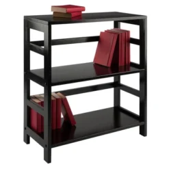 29.21" 2 Tier Leo Shelf Storage Or Bookshelf Wide Espresso Brown - Winsome -Furniture Specialty Store GUEST 752d7d04 eb33 4d30 aa89 969c42e31924