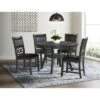 5pc Taylor Standard Height Dining Set And 4 Faux Leather Side Chairs Gray - Picket House Furnishings -Furniture Specialty Store GUEST 762e08c8 8865 4794 9f2c 64528664ee73