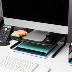 Mind Reader 2pk Metal Monitor Stand And Riser Black -Furniture Specialty Store GUEST 76361b23 4893 41c2 a07a ceb839a0c48c