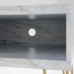 Athena TV Stand For TVs Up To 42" Marble White - Novogratz -Furniture Specialty Store GUEST 76505e1c 1500 4b5f 8b29 d5ec5035e2df