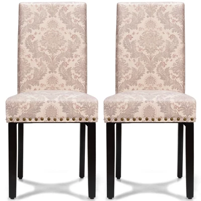 Costway Set Of 2 Fabric Dining Chairs Upholstered With Nailhead Trim 16 Costway Set Of 2 Fabric Dining Chairs Upholstered With Nailhead Trim - Image 14