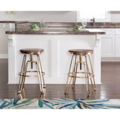 Metal And Wood Stools - Linon -Furniture Specialty Store GUEST 77458cb7 b6ba 403d 9e93 8e757f2f5b9d
