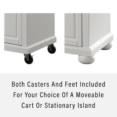 Alexandria Granite Top Portable Kitchen Island/Cart White/Gray - Crosley 5 Alexandria Granite Top Portable Kitchen Island/Cart White/Gray - Crosley - Image 3