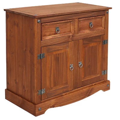 Sunnydaze Decor Sunnydaze Kitchen Sideboard Cabinet With 2 Drawers And 2 Doors - Solid Pine Construction 16 Sunnydaze Decor Sunnydaze Kitchen Sideboard Cabinet With 2 Drawers And 2 Doors - Solid Pine Construction - Image 14