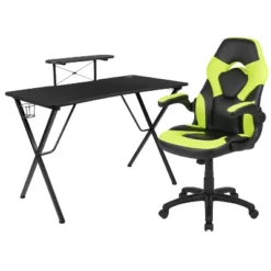 Flash Furniture Gaming Desk And Racing Chair Set With Cup Holder, Headphone Hook, And Monitor/Smartphone Stand 26 Flash Furniture Gaming Desk And Racing Chair Set With Cup Holder, Headphone Hook, And Monitor/Smartphone Stand -Furniture Specialty Store GUEST 77fc4ee4 fc62 4626 bb36 f001d39d305c