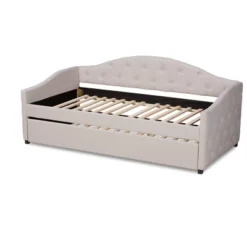 Becker Transitional Daybed With Trundle - Baxton Studio -Furniture Specialty Store GUEST 77fe50b2 29b8 4de5 8dc4 b8d3546052f7