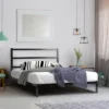 Costway Twin/Full Metal Bed Platform Frame Heavy Duty Mattress Foundation W/Headboard -Furniture Specialty Store GUEST 780cfc70 7940 4991 b481 6ef7af62d223