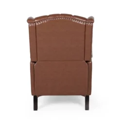 Walter Contemporary Tufted Recliner Cognac Brown/Dark Brown - Christopher Knight Home -Furniture Specialty Store GUEST 78ce304f 6798 4e2d 8ea6 541da934a32e