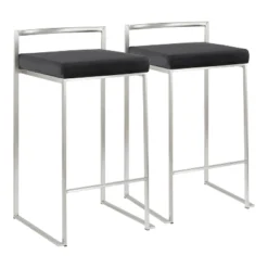 Set Of 2 Fuji Contemporary Stackable Barstools - LumiSource 23 Set Of 2 Fuji Contemporary Stackable Barstools - LumiSource -Furniture Specialty Store GUEST 79824c28 5677 45a2 b60c c1fc546d9421