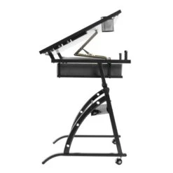 Core Drawing Table And Stool Set Charcoal Black/White - Studio Designs -Furniture Specialty Store GUEST 79f7bda2 f520 41aa 8a87 36abcb8283e3