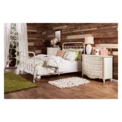 Effy Metal California King Bed Vintage White - HOMES: Inside + Out -Furniture Specialty Store GUEST 79fe3fdf 933d 4c43 8369 0f2036828183