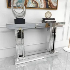 Glam Wood Console Table Silver - Olivia & May -Furniture Specialty Store GUEST 7a05c56c d06b 44e8 b09f 3fe74aab45a3