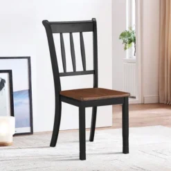 Costway Set Of 2 Wood Dining Chair High Back Kitchen Whitesburg Side Chair BlackWhite 14 Costway Set Of 2 Wood Dining Chair High Back Kitchen Whitesburg Side Chair BlackWhite -Furniture Specialty Store GUEST 7a4d0bf5 15e2 4c52 b123 f983bd9fc0e5