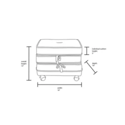 Marin Stackable Pouf With Casters - Opalhouse™ Designed With Jungalow™ -Furniture Specialty Store GUEST 7b9ecb5e 9626 4b0f abc1 fd2c0a06f868