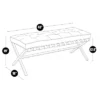 Perez Bench Black - Chic Home Design -Furniture Specialty Store GUEST 7c712f17 8f78 4ff5 965b 7cd53a88cf38