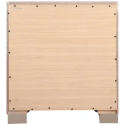 Passion Furniture Alana 2-Drawer Silver Champagne Nightstand (28 In. H X 17 In. W X 25 In. D) -Furniture Specialty Store GUEST 7c7953b7 b2ca 40b4 867e 270a6a40740a