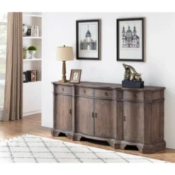 Gio 4 Door 4 Drawer Credenza Brown - Treasure Trove Accents -Furniture Specialty Store GUEST 7caea51d 91e3 4f2e bf63 eec5a0300e44