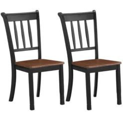 Costway Set Of 2 Wood Dining Chair High Back Kitchen Whitesburg Side Chair BlackWhite 20 Costway Set Of 2 Wood Dining Chair High Back Kitchen Whitesburg Side Chair BlackWhite -Furniture Specialty Store GUEST 7d5ceb62 ea91 493c b87a 78ae743ae79c