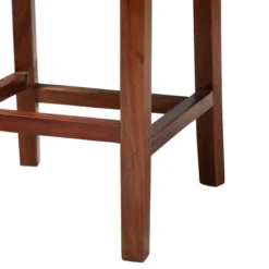 Racquel Natural Rattan And Mahogany Wood Counter Height Barstool Walnut Brown - Bali & Pari -Furniture Specialty Store GUEST 7dfdfc98 560d 49cd a462 509582337b8e