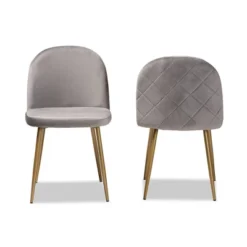 2pc Fantine Metal Dining Chair Set - Baxton Studio -Furniture Specialty Store GUEST 7e3a804b 61ae 4346 a1bd f5306e4a6206