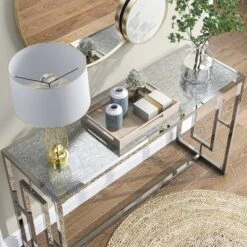 Stagge Glam Rectangle Sofa Table Chrome - HOMES: Inside + Out -Furniture Specialty Store GUEST 7e435205 3131 482b 968e 6faa0332855f