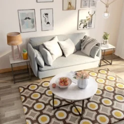 Costway Coffee Table Set Of 3 Modern Faux Metal Frame For Living Room Apartment -Furniture Specialty Store GUEST 7ecd591d c55a 4060 9982 060dad07b4cc