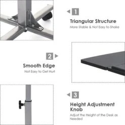Costway Adjustable Angle & Height Rolling Laptop Notebook Desk Stand Over Sofa Bed Table -Furniture Specialty Store GUEST 7eebcf08 729a 42bf 81b5 93d8cc2481bb