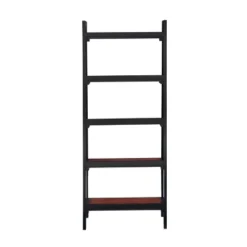 59.84" Calum 5 Shelf Bookshelf Black Cherry - Linon -Furniture Specialty Store GUEST 7f3cf478 0600 48cb b054 26a17c1afd35
