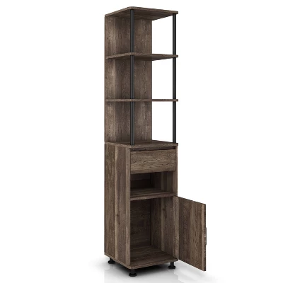 Nanum 4 Shelf Accent Bookcase - MiBasics 4 Nanum 4 Shelf Accent Bookcase - MiBasics - Image 2