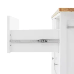 Soren Wood Top Kitchen Island/Cart Natural/White - Crosley -Furniture Specialty Store GUEST 7fae83db 3999 4d0d aa74 6ee77d8eb63f